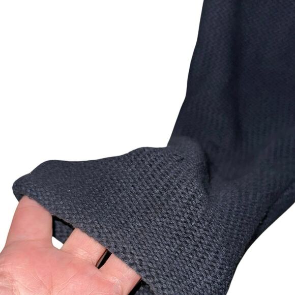 J. Peterman Colorblock Cardigan Sweater Button Front Navy Camel Red Women’s XL - Picture 2 of 7